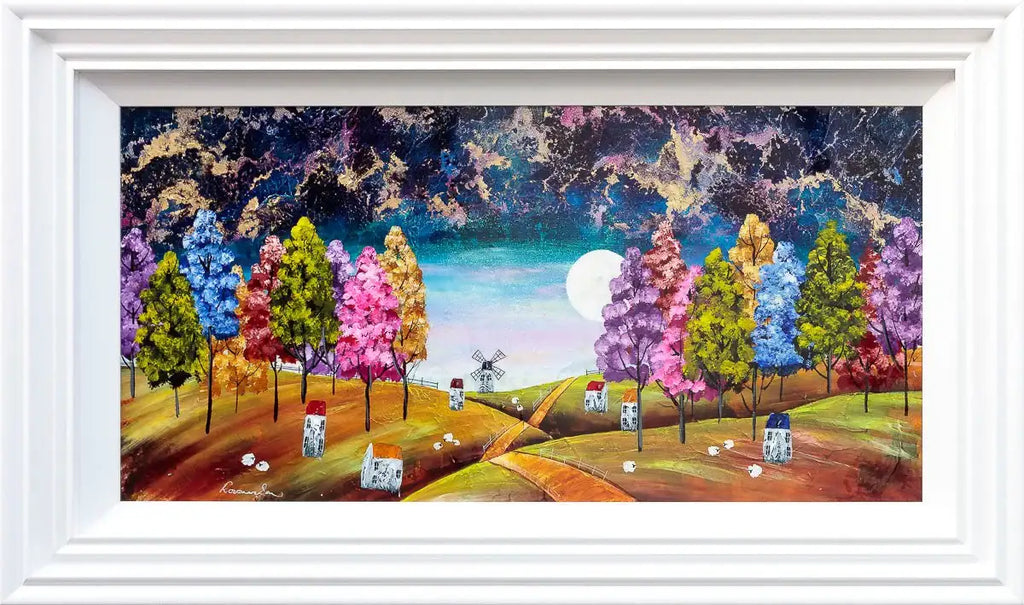 Evening Of Colour - Original - SOLD by artist Rozanne Bell - Wyecliffe Galleries