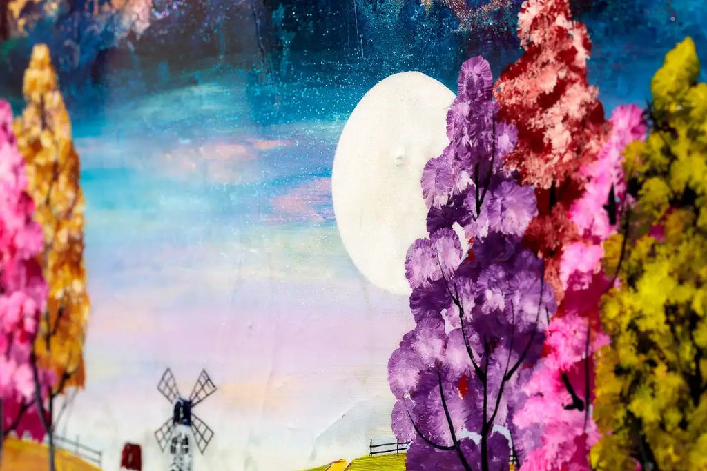 Evening Of Colour - Original - SOLD by artist Rozanne Bell - Wyecliffe Galleries