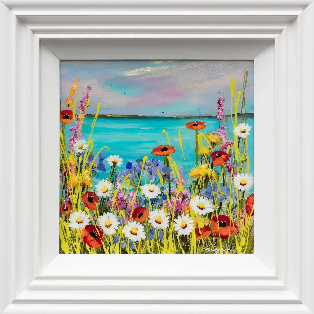 Every Flower Is A Soul Blossoming In Nature - Original by artist Rozanne Bell - Wyecliffe Galleries