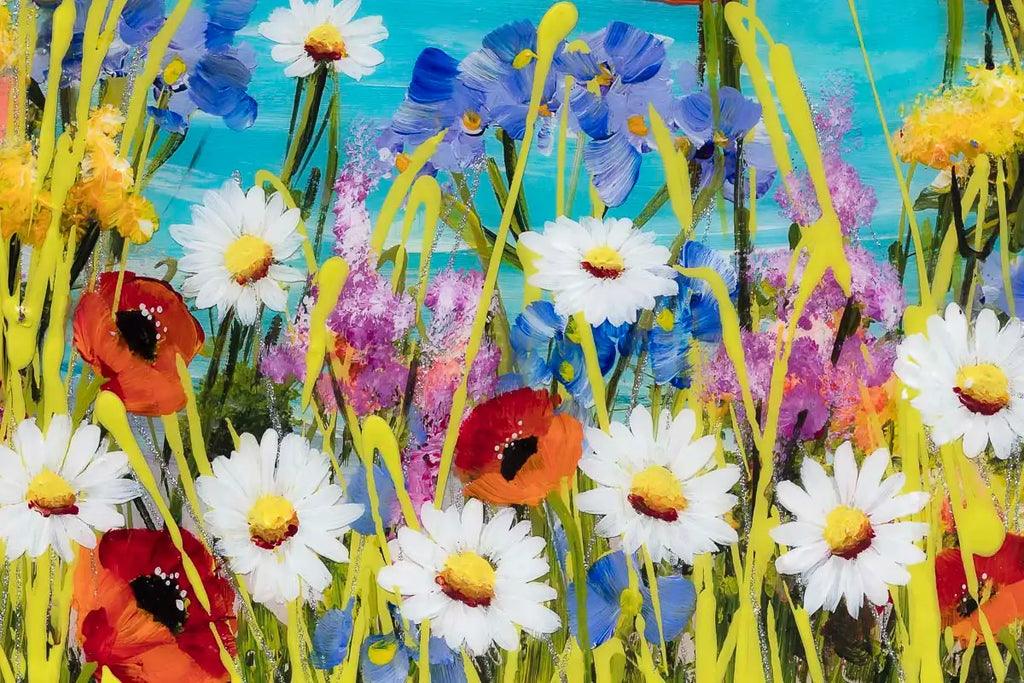 Every Flower Is A Soul Blossoming In Nature - Original by artist Rozanne Bell - Wyecliffe Galleries