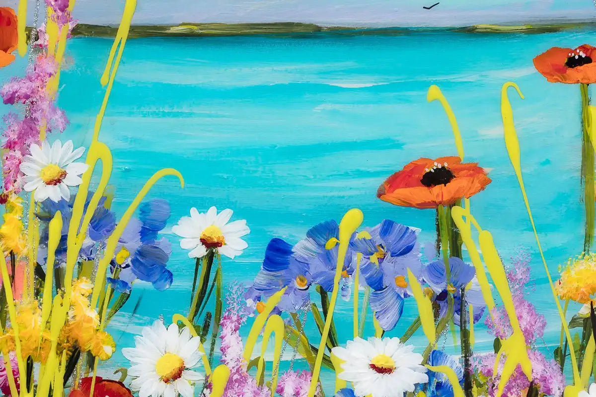 Every Flower Is A Soul Blossoming In Nature - Original by artist Rozanne Bell - Wyecliffe Galleries