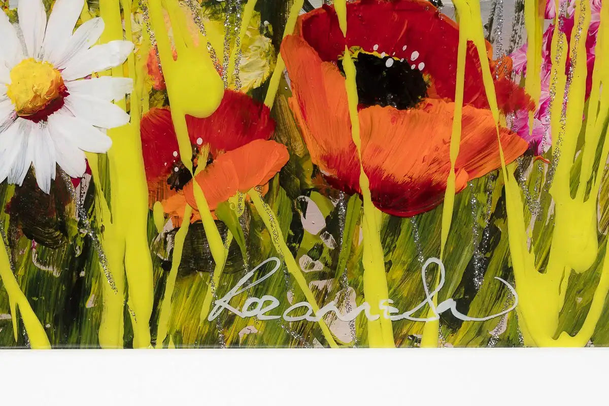 Every Flower Is A Soul Blossoming In Nature - Original by artist Rozanne Bell - Wyecliffe Galleries