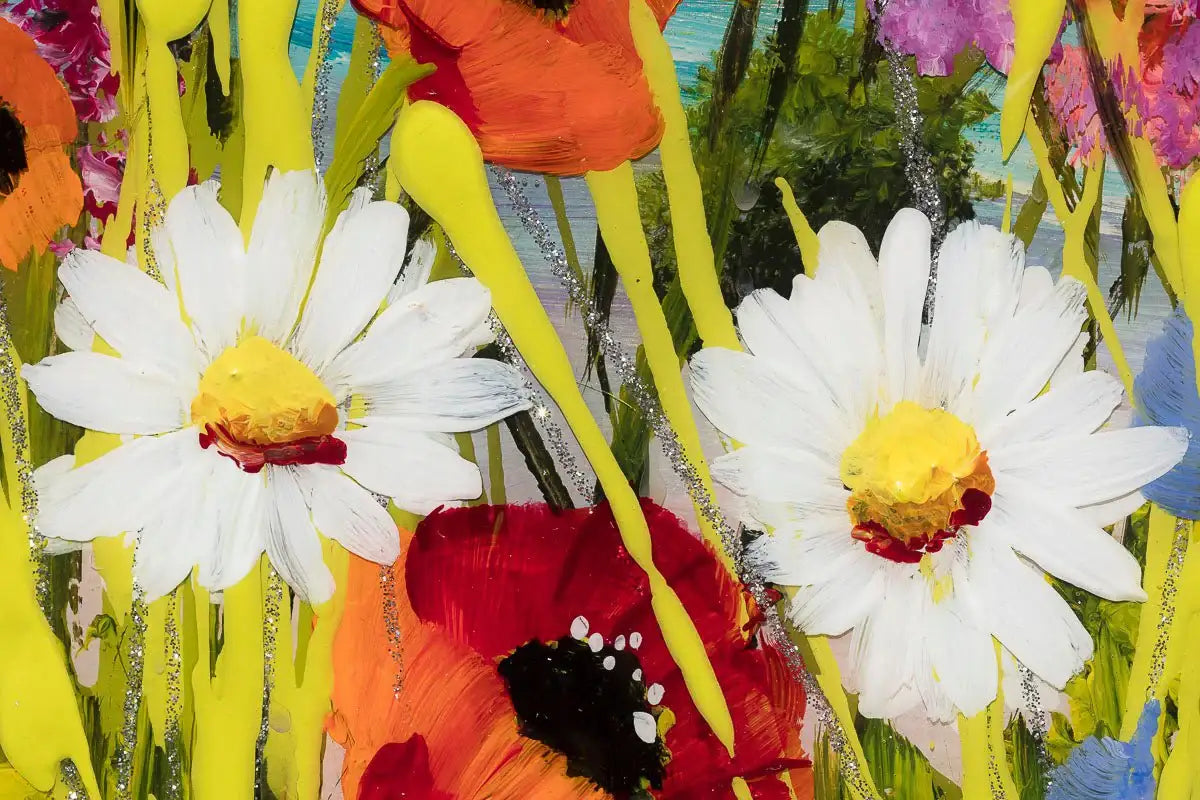 Every Flower Is A Soul Blossoming In Nature - Original by artist Rozanne Bell - Wyecliffe Galleries
