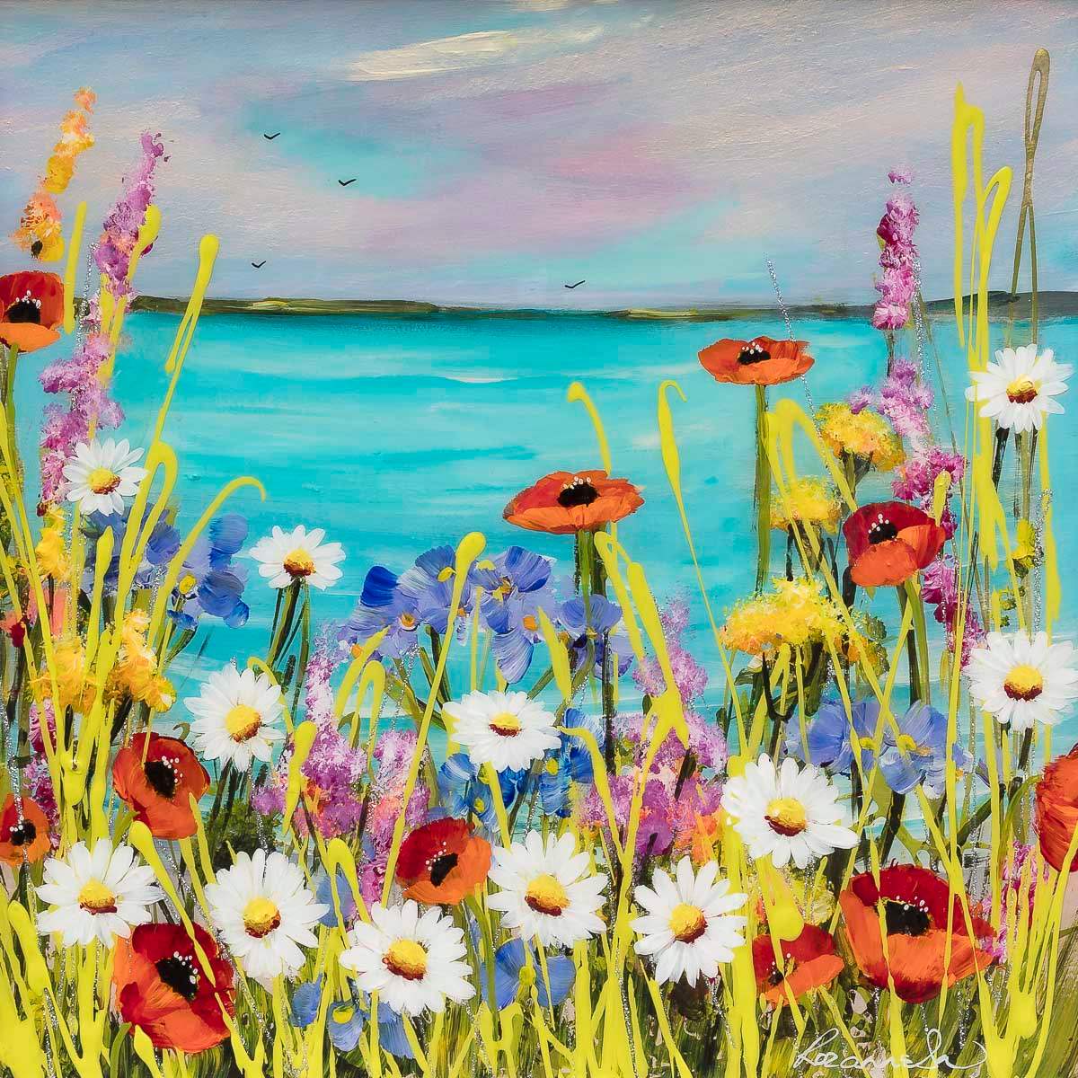Every Flower Is A Soul Blossoming In Nature - Original by artist Rozanne Bell - Wyecliffe Galleries