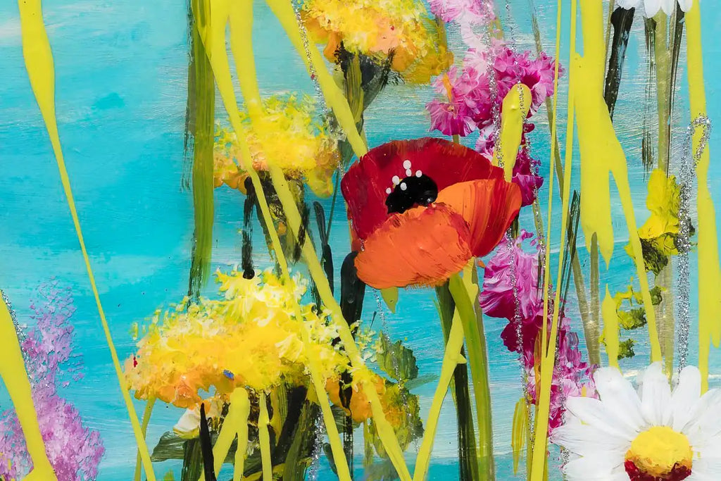 Every Flower Is A Soul Blossoming In Nature - Original by artist Rozanne Bell - Wyecliffe Galleries