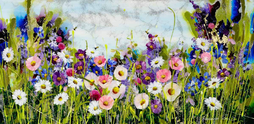 Field Of Colour - Original - SOLD by artist Rozanne Bell - Wyecliffe Galleries