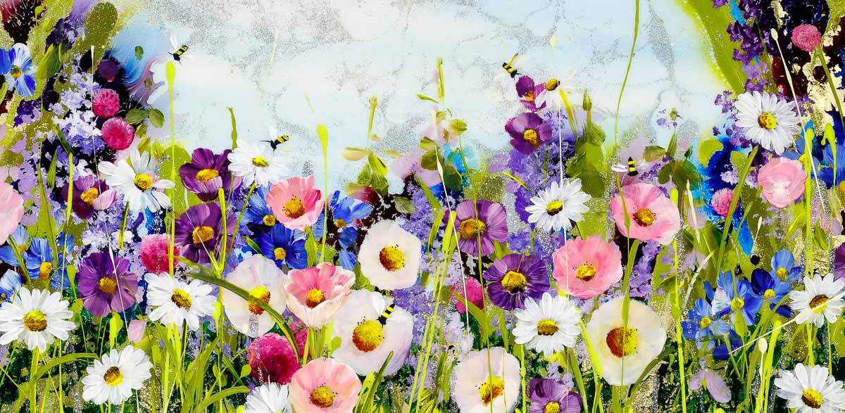 Field Of Colour - Original - SOLD by artist Rozanne Bell - Wyecliffe Galleries