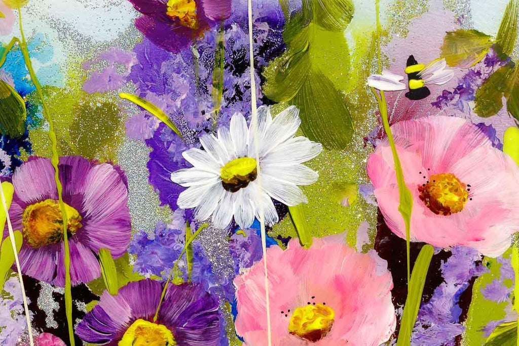 Field Of Colour - Original - SOLD by artist Rozanne Bell - Wyecliffe Galleries