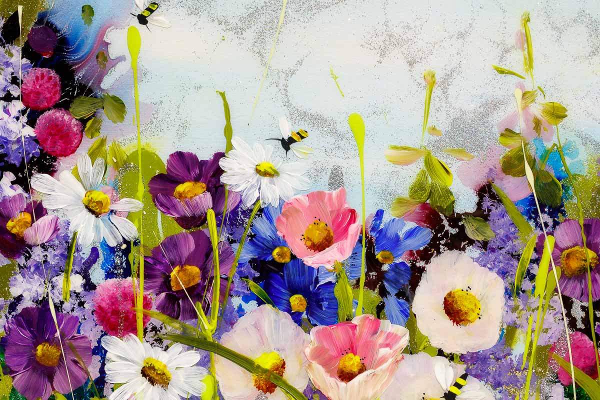 Field Of Colour - Original - SOLD by artist Rozanne Bell - Wyecliffe Galleries