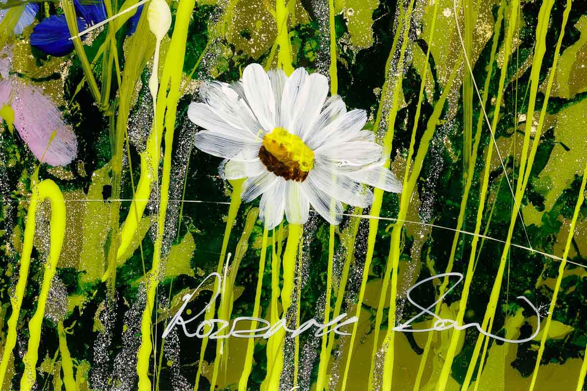 Field Of Colour - Original - SOLD by artist Rozanne Bell - Wyecliffe Galleries