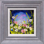 Flowers and Bees - Original - SOLD by artist Rozanne Bell - Wyecliffe Galleries