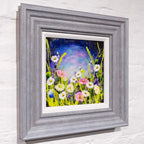 Flowers and Bees - Original - SOLD by artist Rozanne Bell - Wyecliffe Galleries