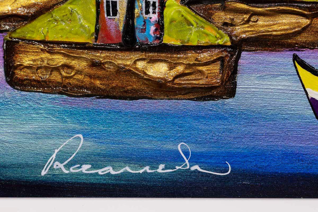 Glow Of The Moon - Original - SOLD by artist Rozanne Bell - Wyecliffe Galleries