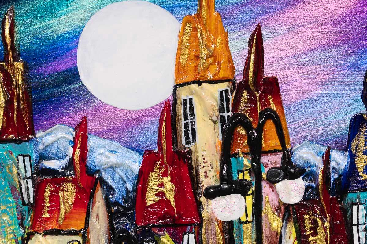 Glow Of The Moon - Original - SOLD by artist Rozanne Bell - Wyecliffe Galleries