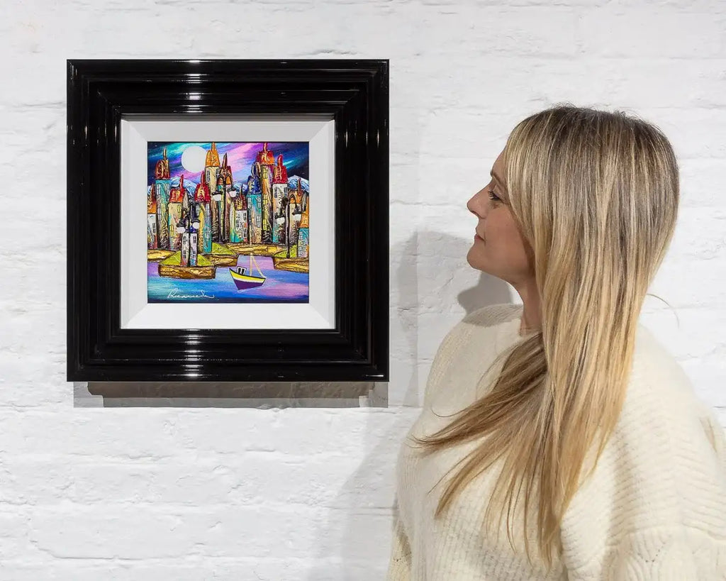 Glow Of The Moon - Original - SOLD by artist Rozanne Bell - Wyecliffe Galleries