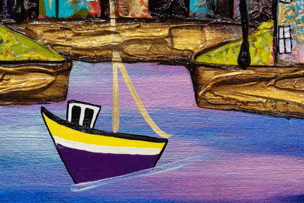 Glow Of The Moon - Original - SOLD by artist Rozanne Bell - Wyecliffe Galleries