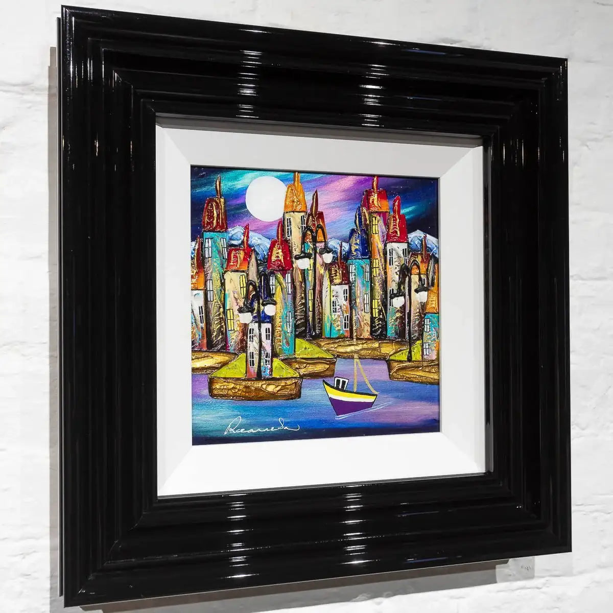 Glow Of The Moon - Original - SOLD by artist Rozanne Bell - Wyecliffe Galleries