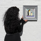 Happiness Is A Warm Hug On A Cold Day - Original - SOLD by artist Rozanne Bell - Wyecliffe Galleries