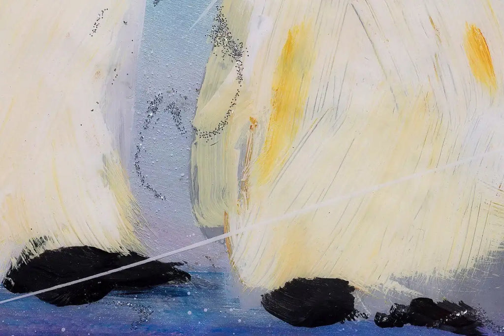 Happiness Is A Warm Hug On A Cold Day - Original - SOLD by artist Rozanne Bell - Wyecliffe Galleries