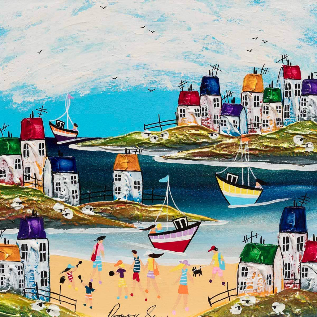 Happy Days - Original by artist Rozanne Bell - Wyecliffe Galleries
