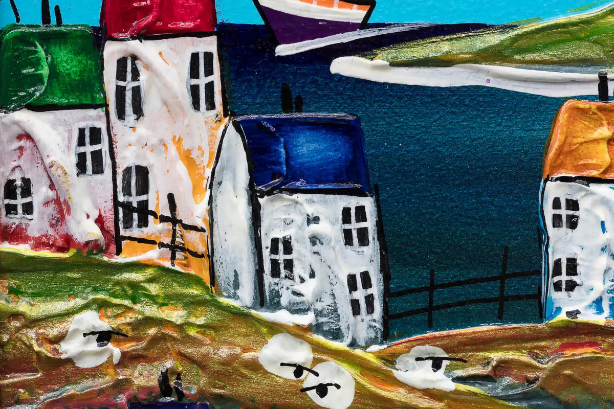 Happy Days - Original by artist Rozanne Bell - Wyecliffe Galleries