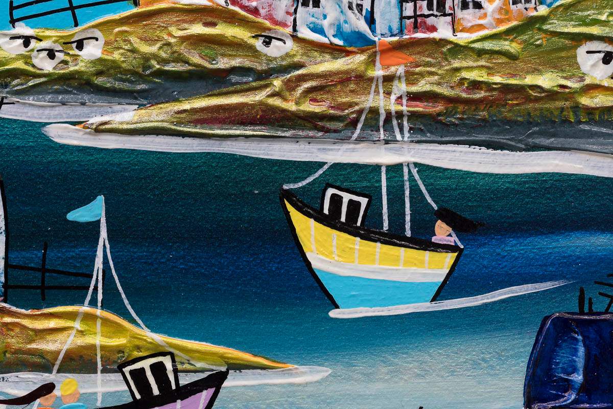 Happy Days - Original by artist Rozanne Bell - Wyecliffe Galleries