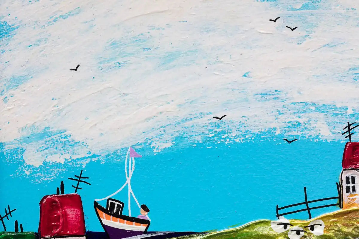 Happy Days - Original by artist Rozanne Bell - Wyecliffe Galleries