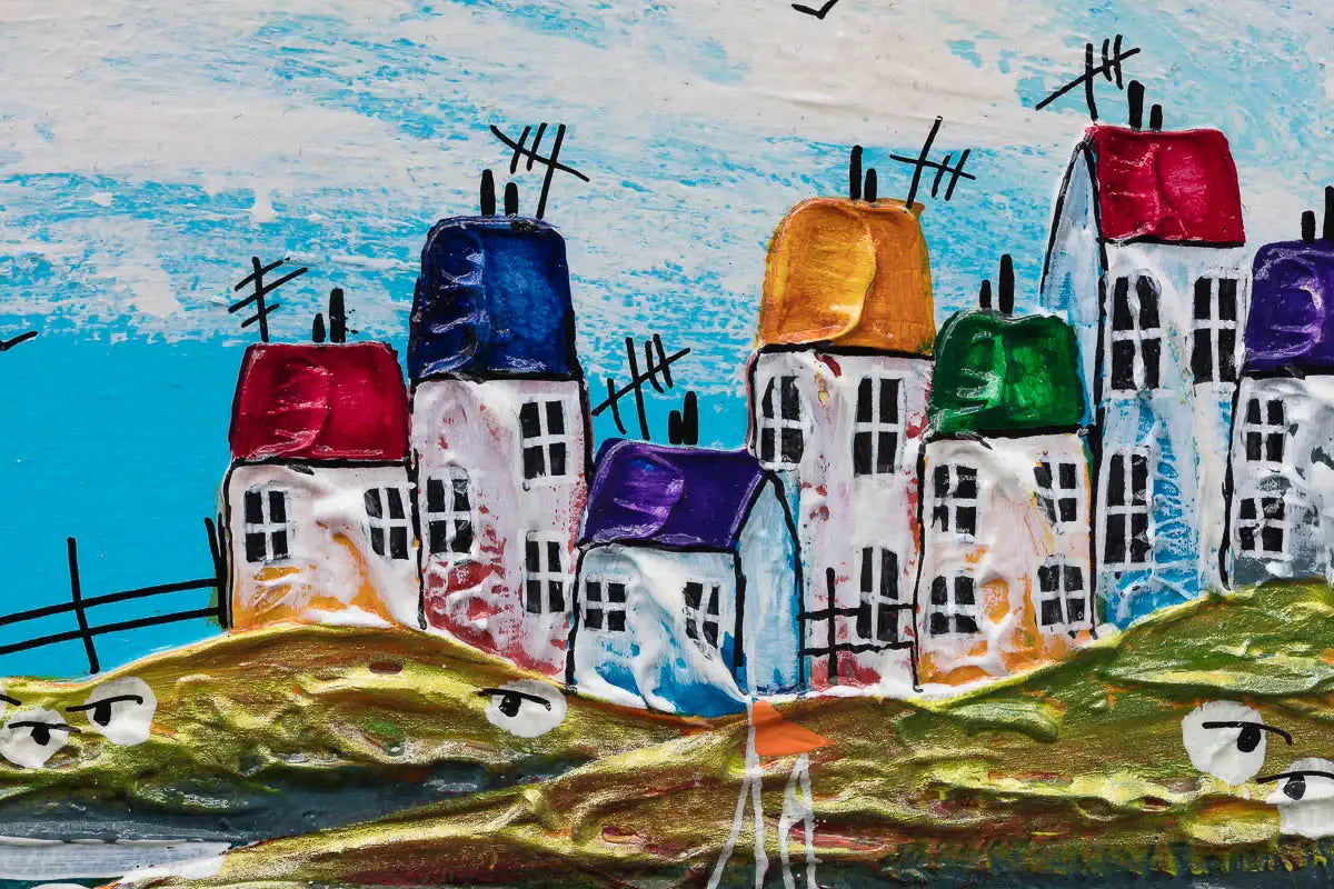 Happy Days - Original by artist Rozanne Bell - Wyecliffe Galleries