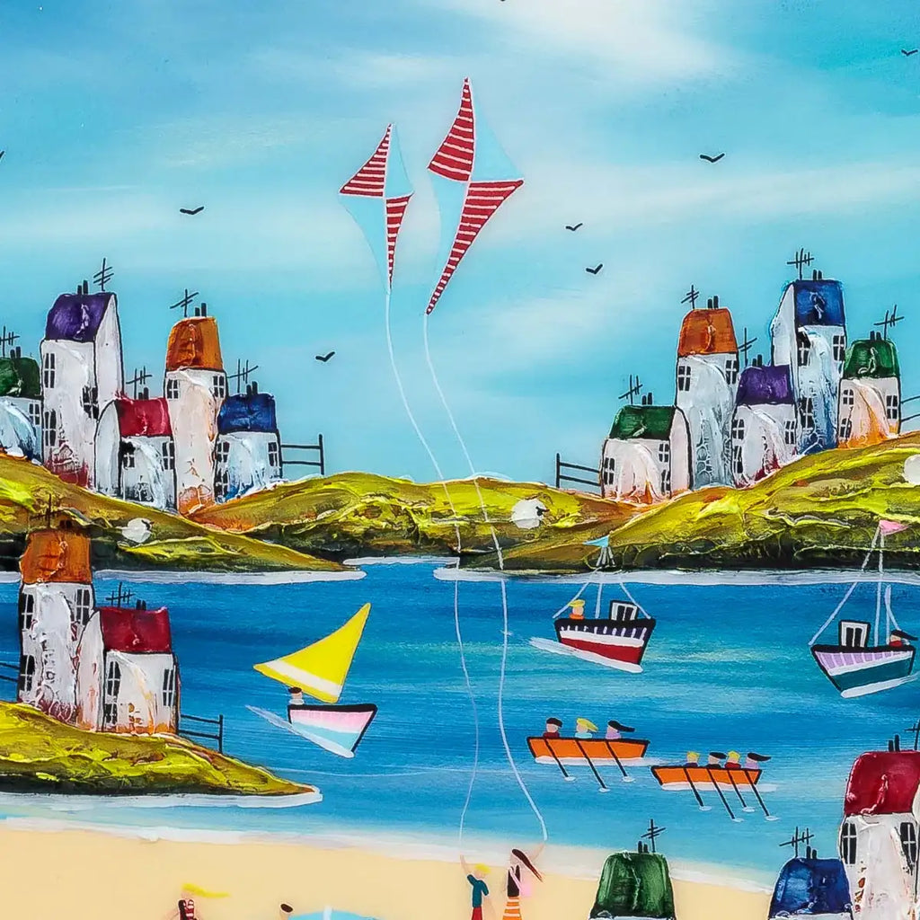 Happy Times - Original - SOLD by artist Rozanne Bell - Wyecliffe Galleries