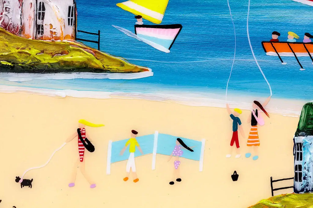 Happy Times - Original - SOLD by artist Rozanne Bell - Wyecliffe Galleries