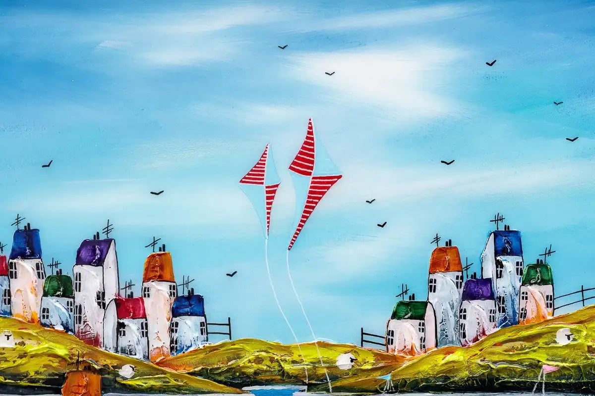 Happy Times - Original - SOLD by artist Rozanne Bell - Wyecliffe Galleries