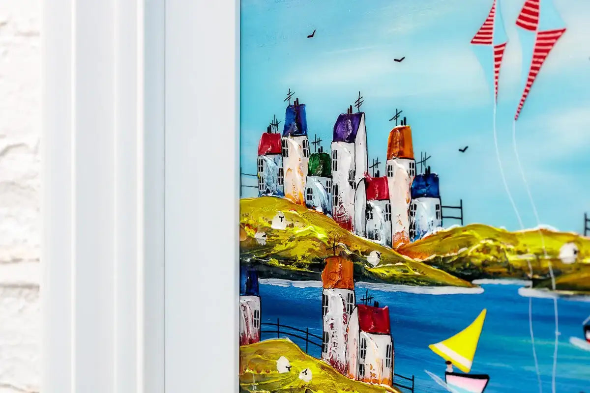 Happy Times - Original - SOLD by artist Rozanne Bell - Wyecliffe Galleries