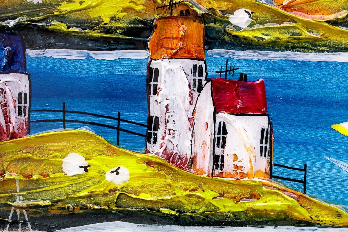 Happy Times - Original - SOLD by artist Rozanne Bell - Wyecliffe Galleries