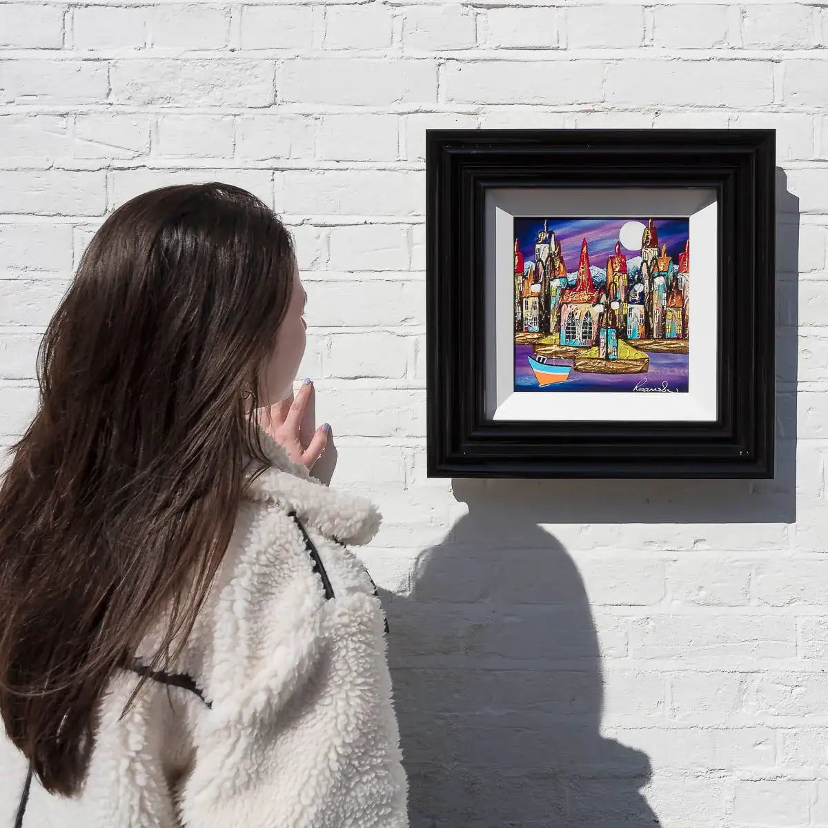 Harbour Illumination - Original by artist Rozanne Bell - Wyecliffe Galleries