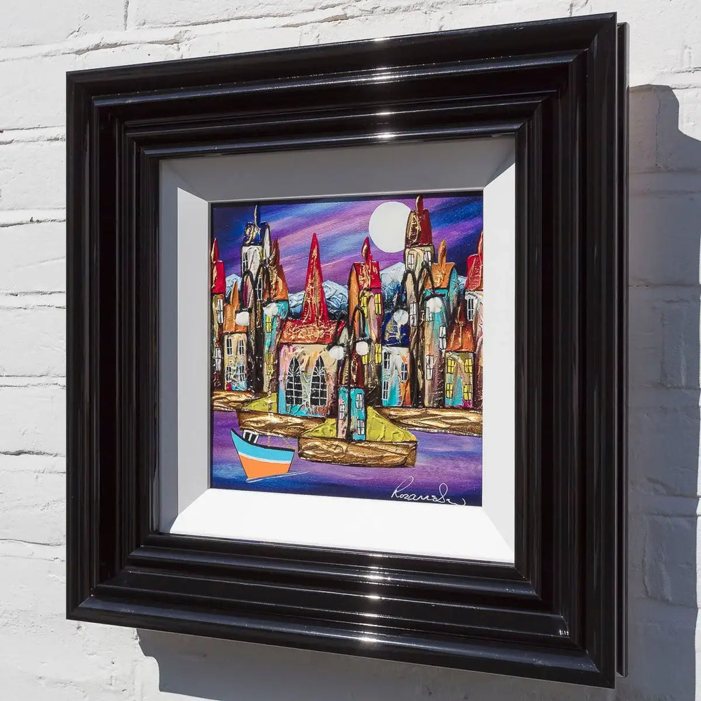 Harbour Illumination - Original by artist Rozanne Bell - Wyecliffe Galleries