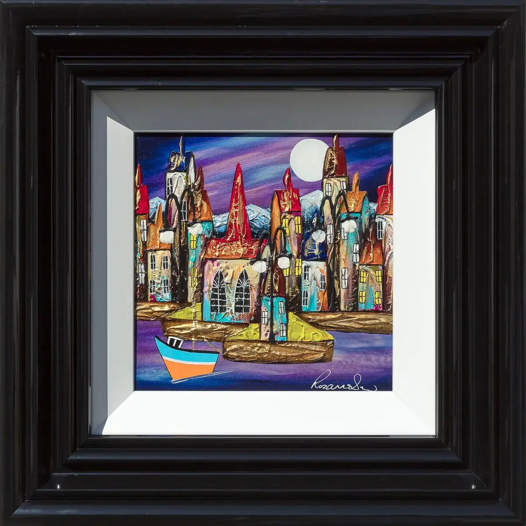 Harbour Illumination - Original by artist Rozanne Bell - Wyecliffe Galleries