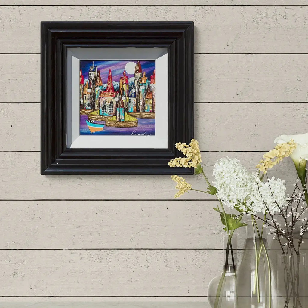 Harbour Illumination - Original by artist Rozanne Bell - Wyecliffe Galleries