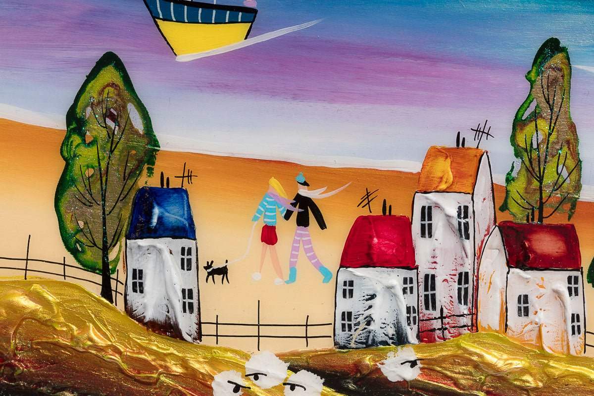 Harbour Vibes - Original by artist Rozanne Bell - Wyecliffe Galleries