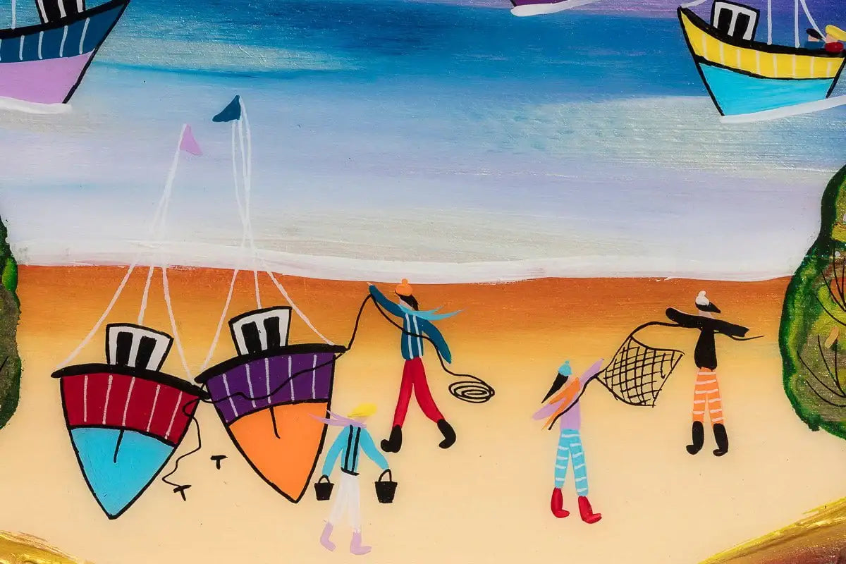 Harbour Vibes - Original by artist Rozanne Bell - Wyecliffe Galleries