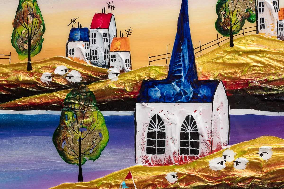 Harbour Vibes - Original by artist Rozanne Bell - Wyecliffe Galleries