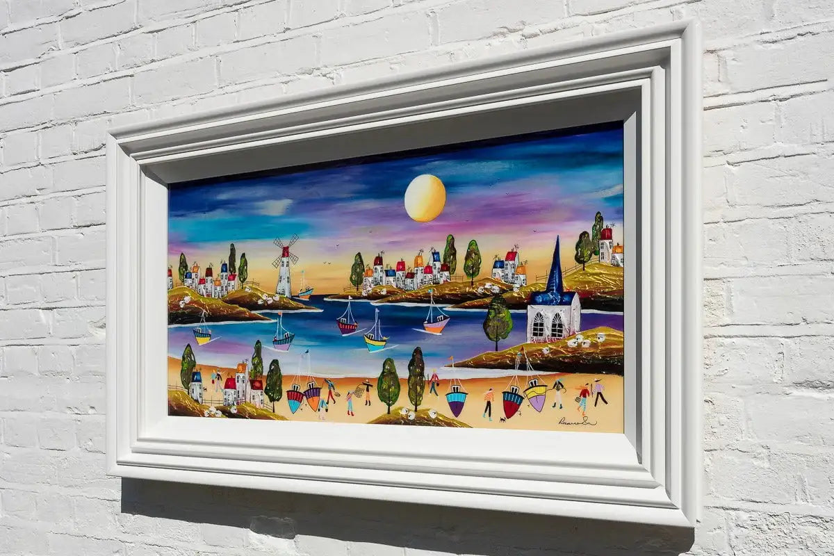 Harbour Vibes - Original by artist Rozanne Bell - Wyecliffe Galleries