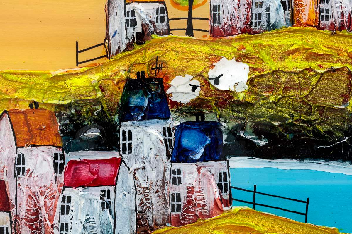 High Tides And Good Vibes - Original - SOLD by artist Rozanne Bell - Wyecliffe Galleries