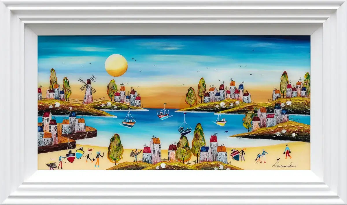 High Tides And Good Vibes - Original - SOLD by artist Rozanne Bell - Wyecliffe Galleries