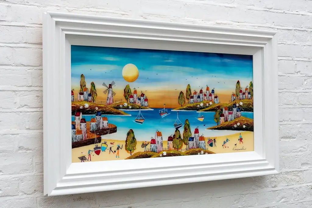 High Tides And Good Vibes - Original - SOLD by artist Rozanne Bell - Wyecliffe Galleries