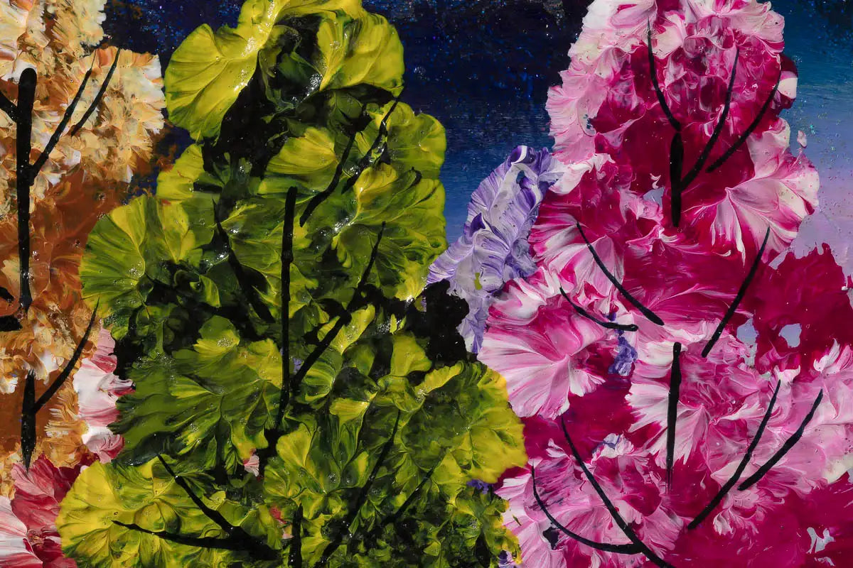 Iridescent Moonlight - Original - SOLD by artist Rozanne Bell - Wyecliffe Galleries