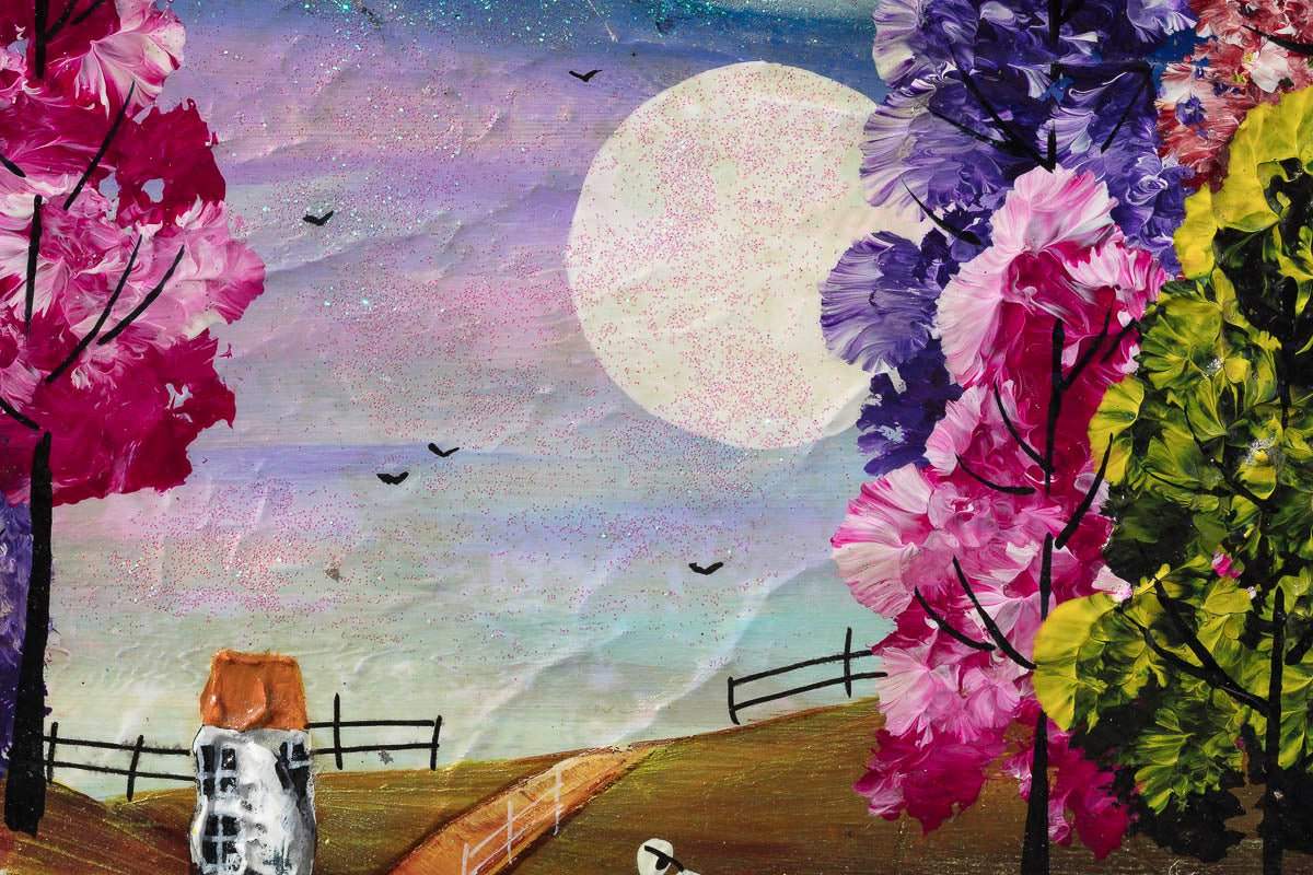 Iridescent Moonlight - Original - SOLD by artist Rozanne Bell - Wyecliffe Galleries