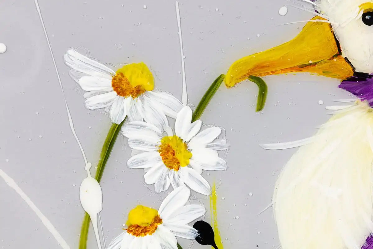 Jemima Puddle Duck (Purple) - Original - SOLD by artist Rozanne Bell - Wyecliffe Galleries
