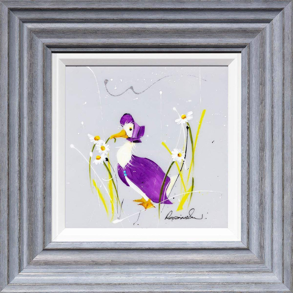 Jemima Puddle Duck (Purple) - Original - SOLD by artist Rozanne Bell - Wyecliffe Galleries