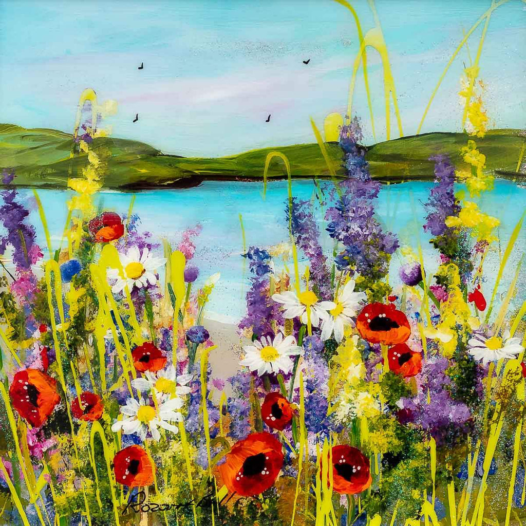 Lakeside Meadow - Original - SOLD by artist Rozanne Bell - Wyecliffe Galleries