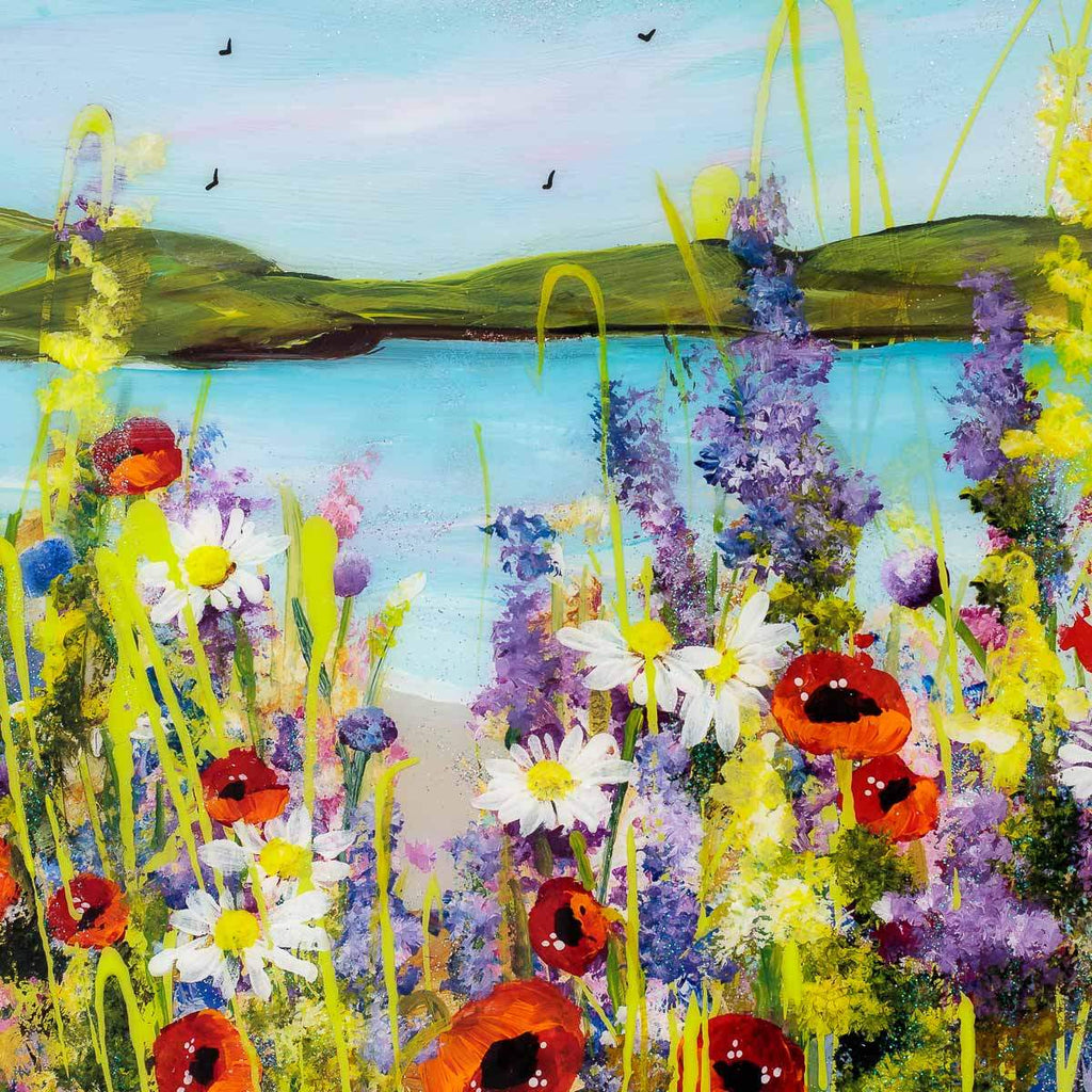 Lakeside Meadow - Original - SOLD by artist Rozanne Bell - Wyecliffe Galleries